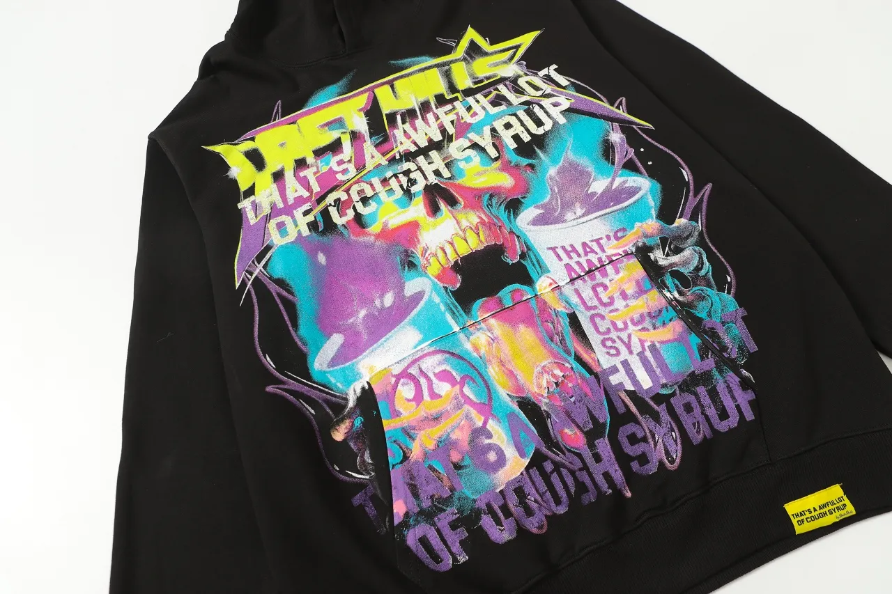 C Black I THAT'S A AWFUL LOT OF COUGH SYRUP In Stock Same Style. （fabric): 100 Sizes（size）：S-M L X L （colour）：
